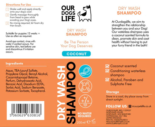 Coconut Waterless Foam Shampoo