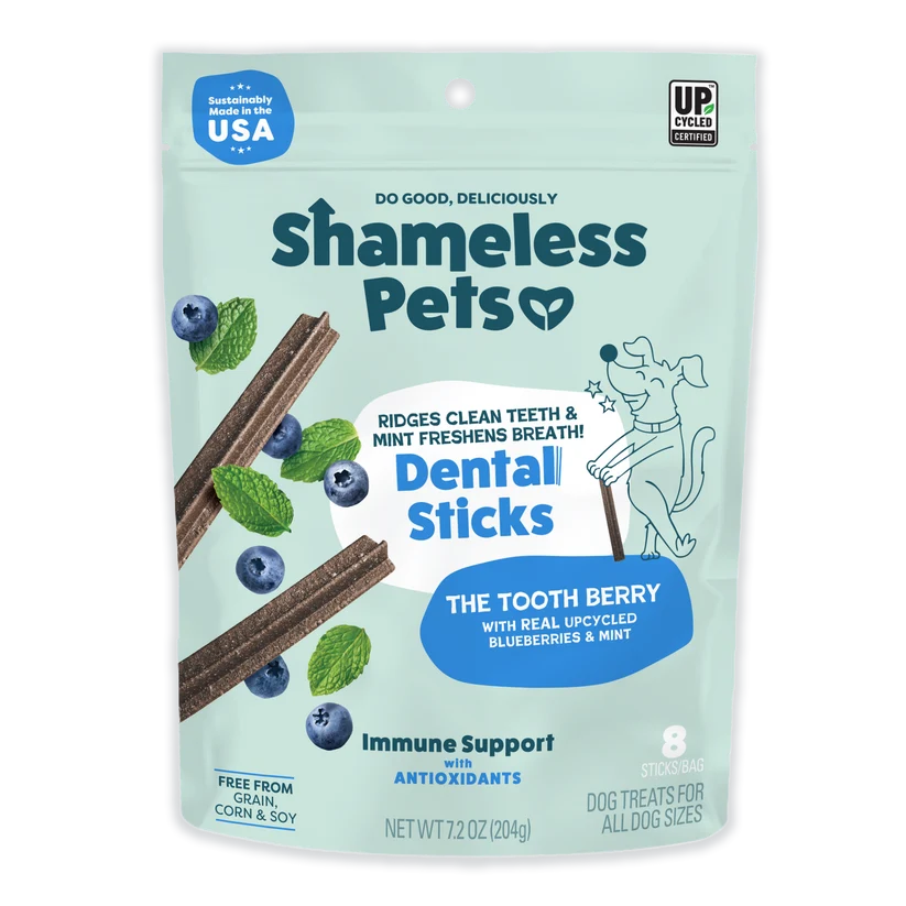 Shameless Pets Dental Sticks - The Tooth Berry