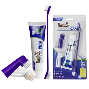 Pet Toothbrush and Toothpaste Brushing Kit
