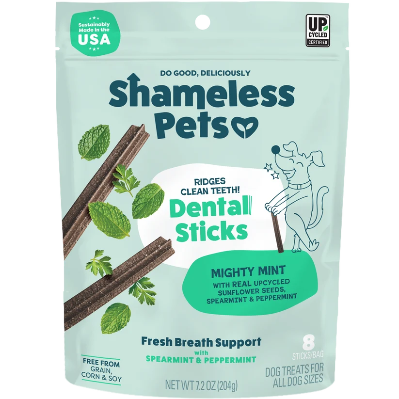 Shameless Pets Dental Sticks - Mighty Mint